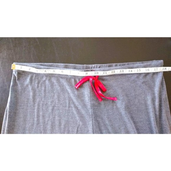 Addison Meadow Knit Pajamas Dark Gray With Red Piping XL - Picture 8 of 9